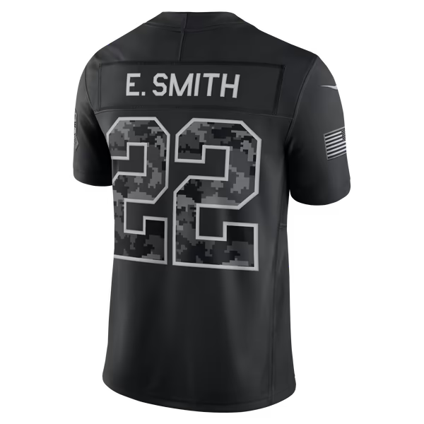 Emmitt Smith Dallas Cowboys Nike 2026 Salute to Service Retired Player Stitched Limited Jersey - Black
