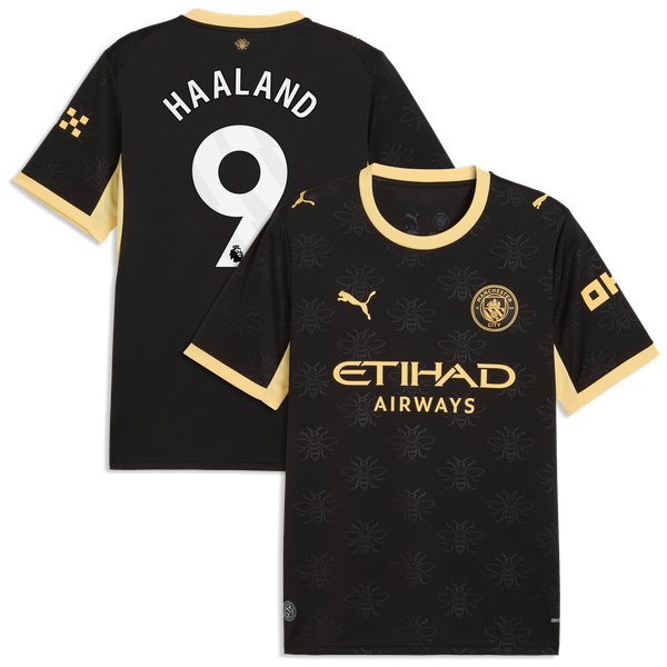 Erling Haaland Manchester City Puma 2026/27 Away Replica Jersey - Black