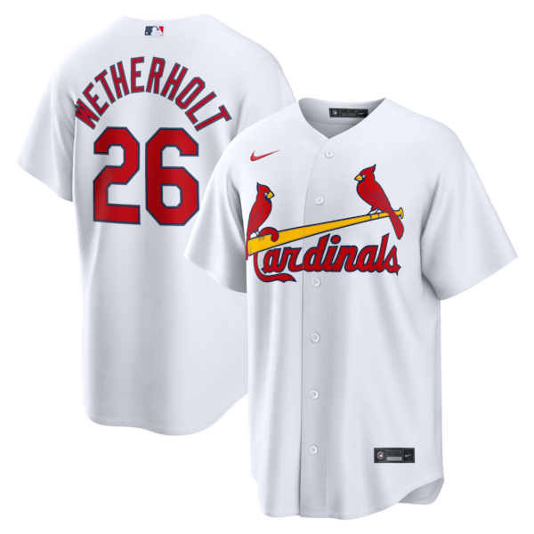 JJ Wetherholt St. Louis Cardinals Nike Home Replica Jersey - White