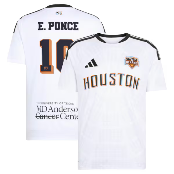 Ezequiel Ponce Houston Dynamo FC adidas 2026 Archive Replica Jersey - White