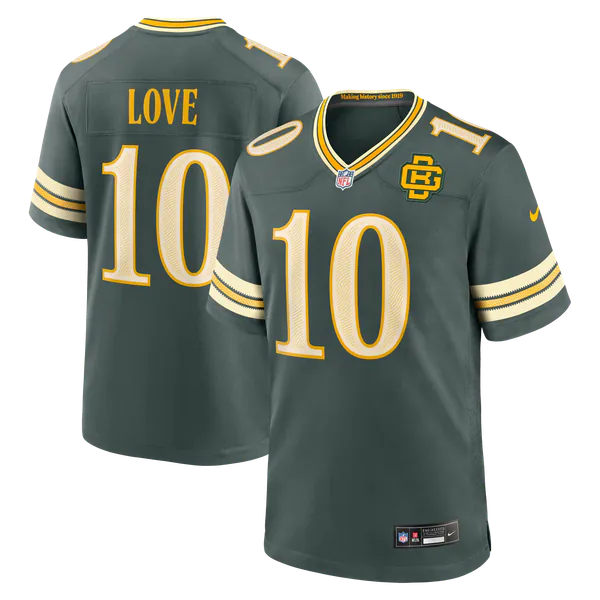 Jordan Love Green Bay Packers Nike 2026 Rivalries Collection Game Jersey - Green