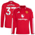 Kobbie Mainoo Manchester United adidas 2026/27 Home Replica Long Sleeve Jersey - Red