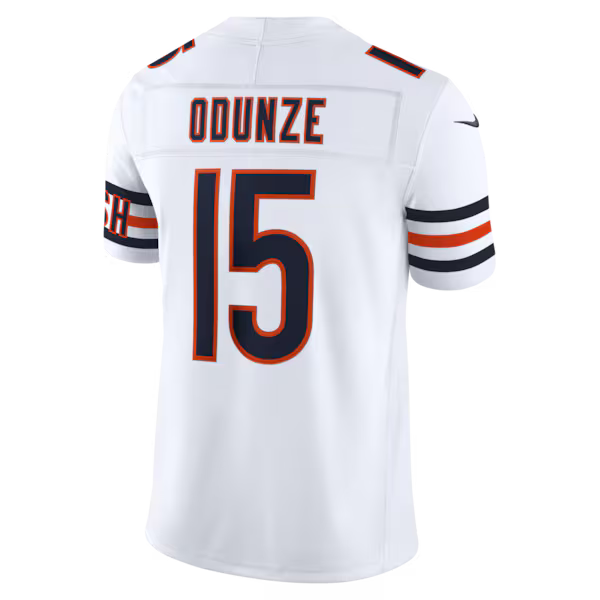 Rome Odunze Chicago Bears Nike Vapor F.U.S.E. Stitched Limited Jersey - White
