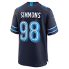 Jeffery Simmons Tennessee Titans Nike 2026 Rivalries Collection Game Jersey - Navy