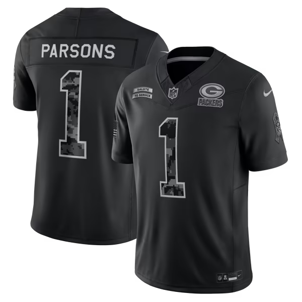 Micah Parsons Green Bay Packers Nike 2026 Salute to Service Stitched Limited Jersey - Black