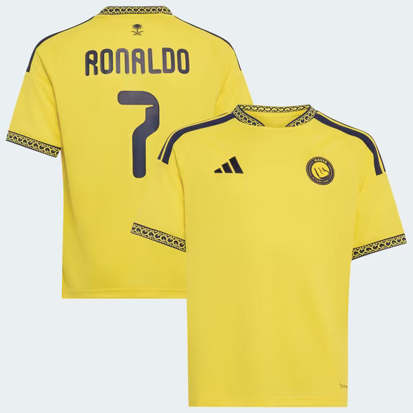 Cristiano Ronaldo Al-Nassr FC adidas Youth 2026/27 Home Replica Jersey - Yellow