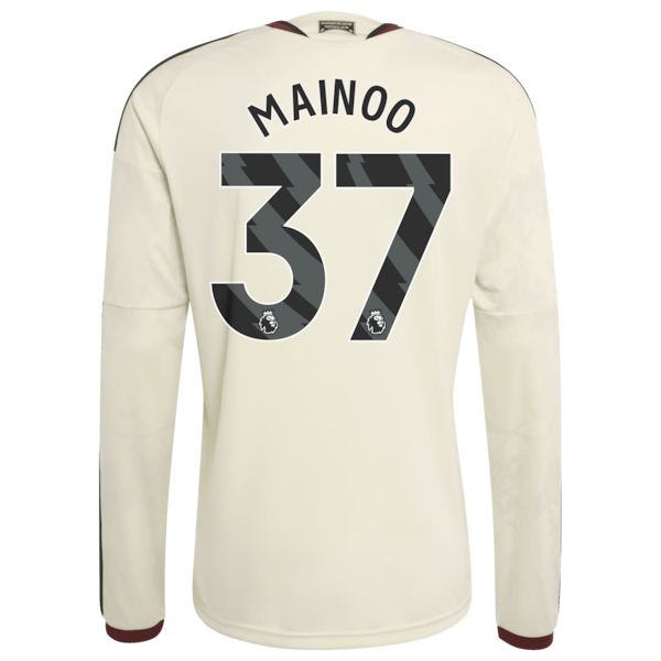 Kobbie Mainoo Manchester United adidas 2026/27 Third Replica Long Sleeve Jersey - Cream