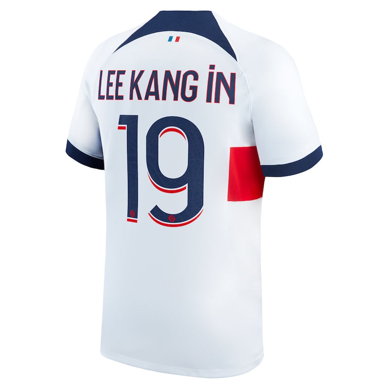 Lee Kang In Paris Saint-Germain Nike 2023/24 Away Stadium  Player Jersey - White