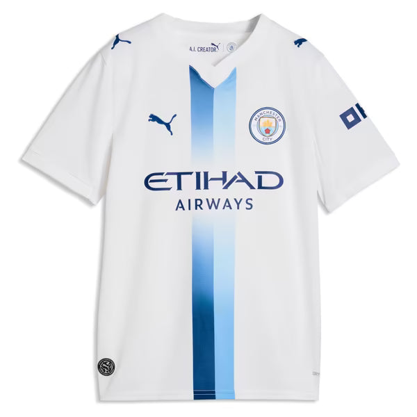Erling Haaland Manchester City Puma Youth 2026/27 Third Replica Jersey - White