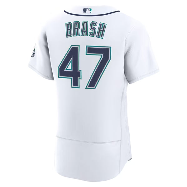 Matt Brash Seattle Mariners Nike Home 50th Season Authentic Jersey - White