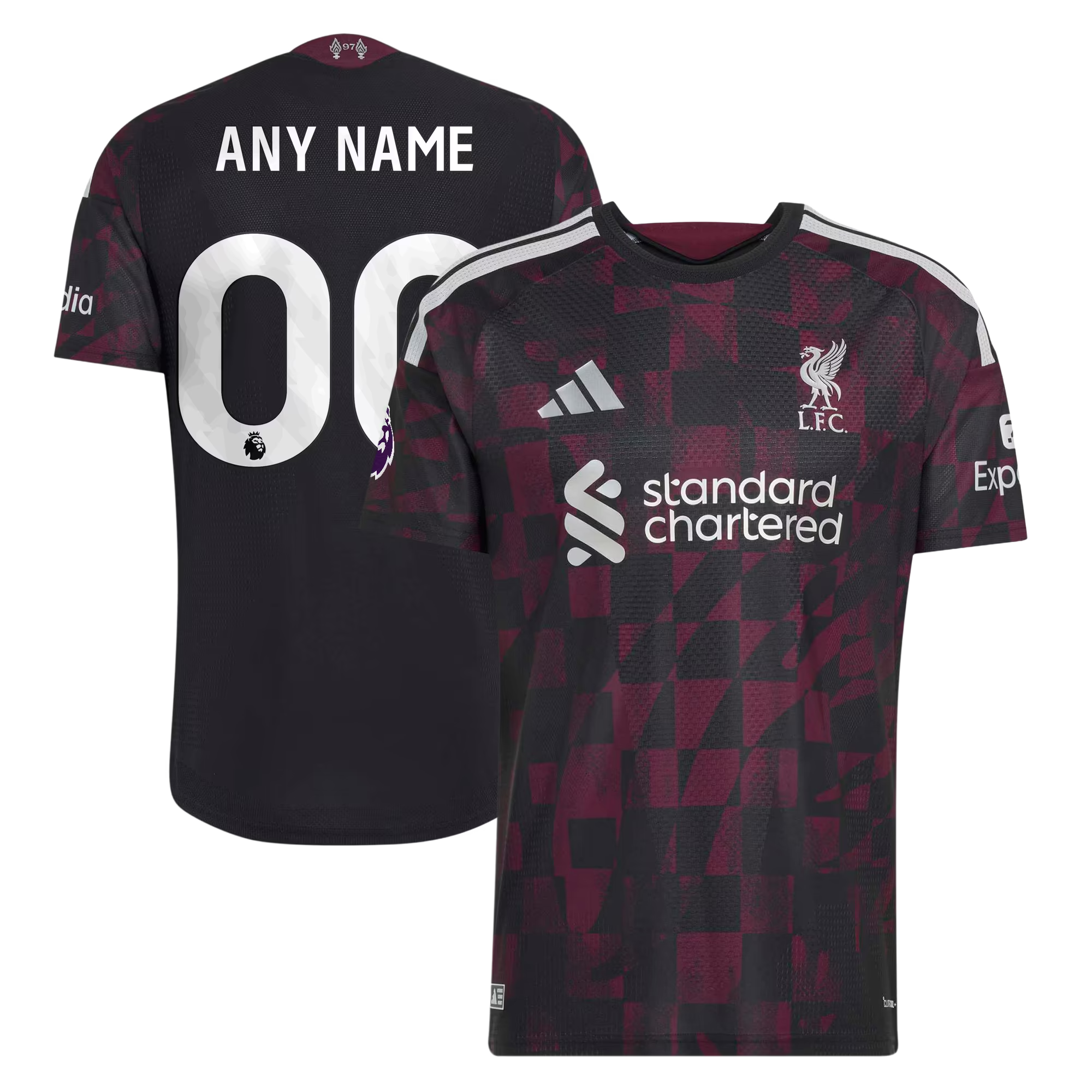 Liverpool adidas 2026/27 Third On-Field Authentic Custom Jersey - Black
