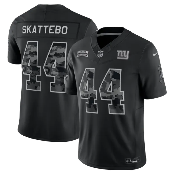 Cam Skattebo New York Giants Nike 2026 Salute to Service Stitched Limited Jersey - Black