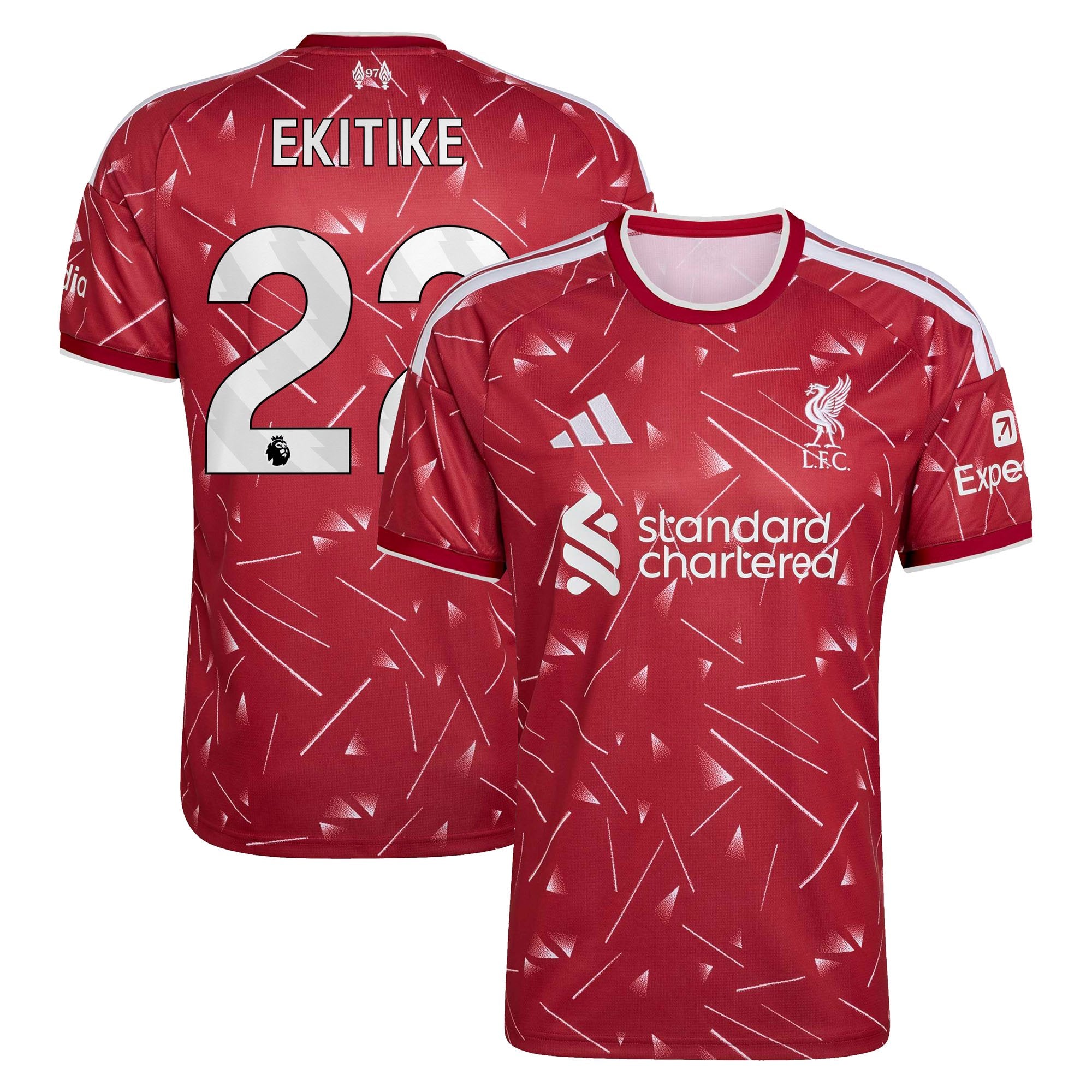 Hugo Ekitike Liverpool adidas 2026/27 Away Replica Jersey - White