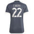 Timothy Weah Juventus adidas 2023/24 Third  Player Jersey - Gray