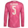 Jude Bellingham Real Madrid adidas 2026/27 Third Replica Long Sleeve Jersey - Pink