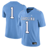 #1 North Carolina Tar Heels Jordan Brand Alternate Game Football Jersey - Carolina Blue
