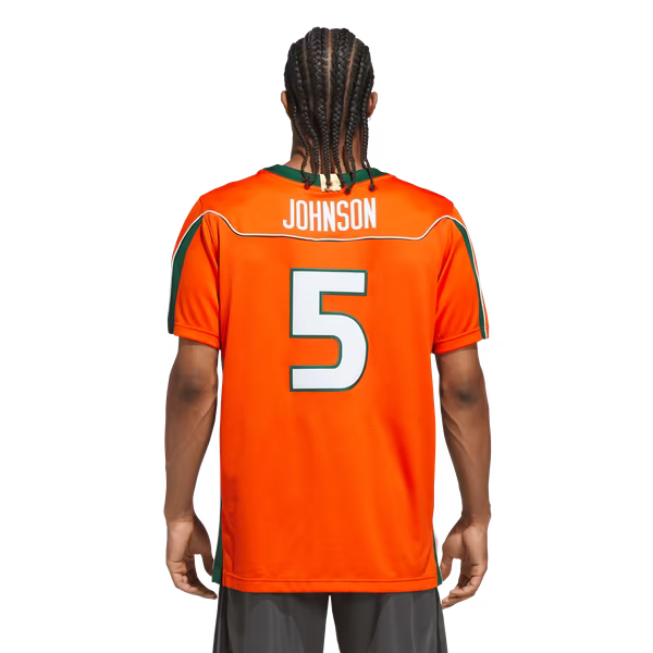 Andre Johnson Miami Hurricanes adidas Home It's Back Premier Jersey - Orange