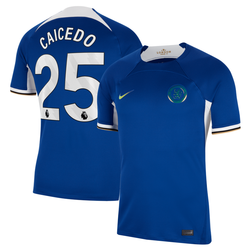 Moisés Caicedo Chelsea Nike 2023/24 Away Stadium  Player Jersey - Navy