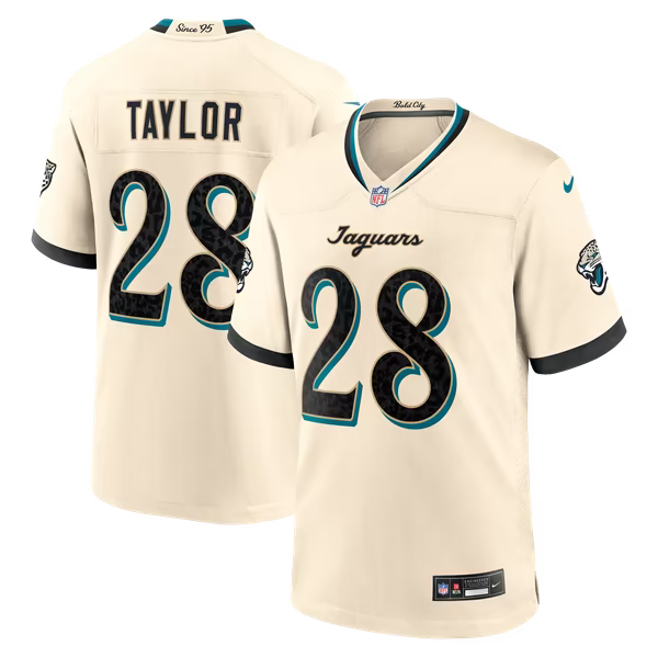 Fred Taylor Jacksonville Jaguars Nike 2026 Rivalries Collection Game Jersey - Natural