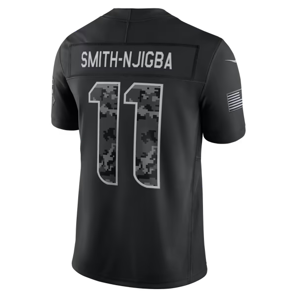 Jaxon Smith-Njigba Seattle Seahawks Nike 2026 Salute to Service Stitched Limited Jersey - Black
