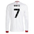 Florian Wirtz Liverpool adidas 2026/27 Away Replica Long Sleeve Jersey - White
