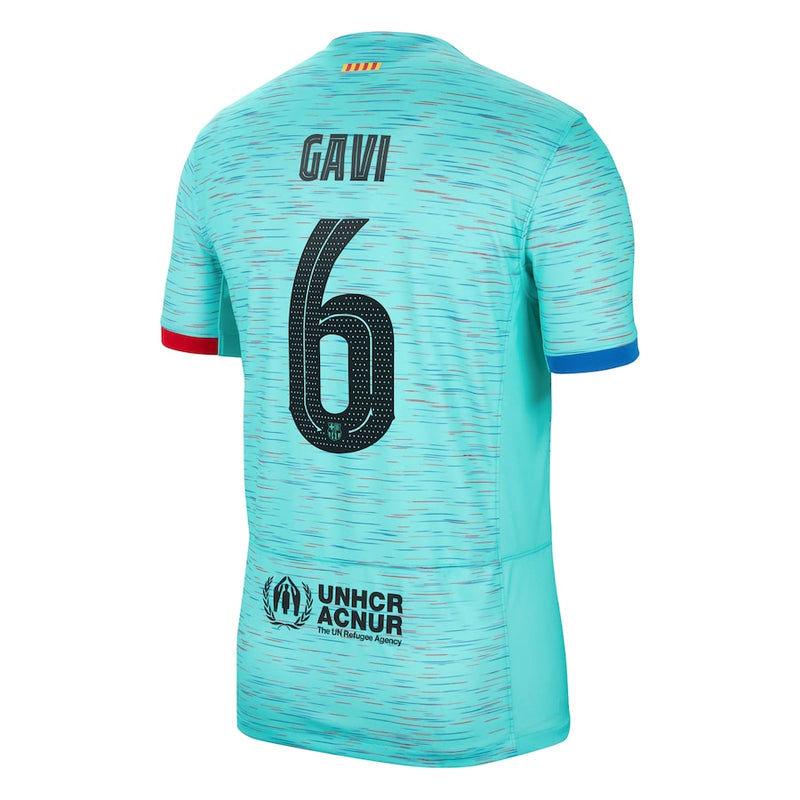 Gavi Barcelona Nike 2023/24 Third Jersey - Aqua