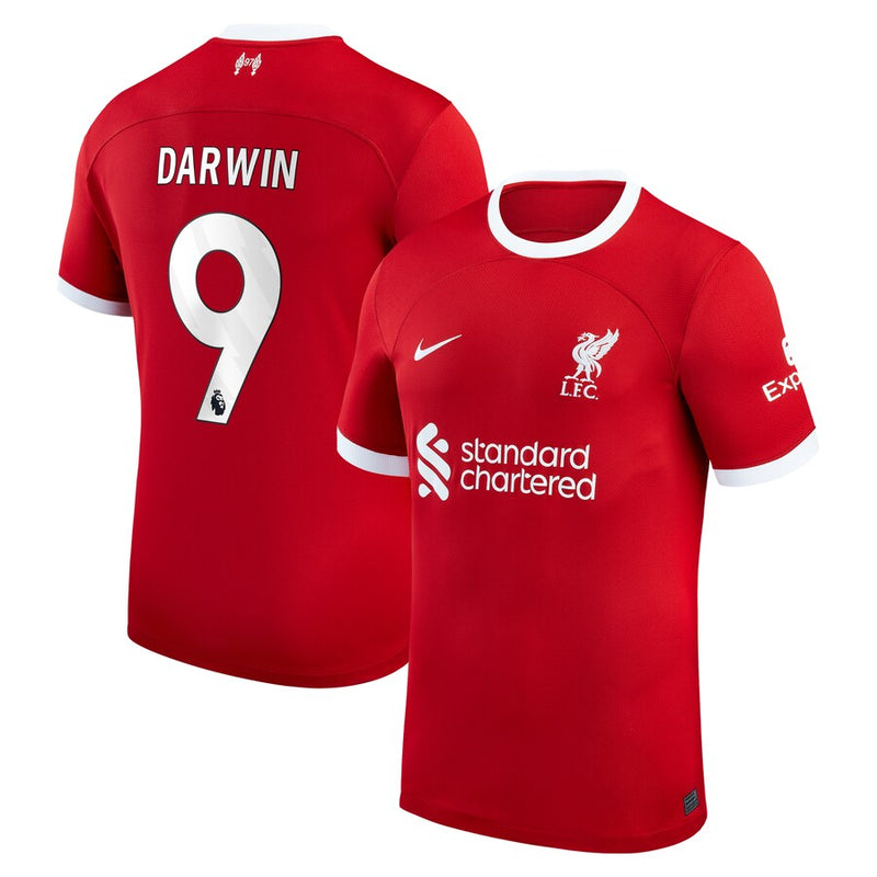 Darwin Núñez Liverpool Nike 2023/24 Home Jersey - Red