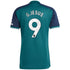 Gabriel Jesus Arsenal adidas 2023/24 Third Player Jersey - Green