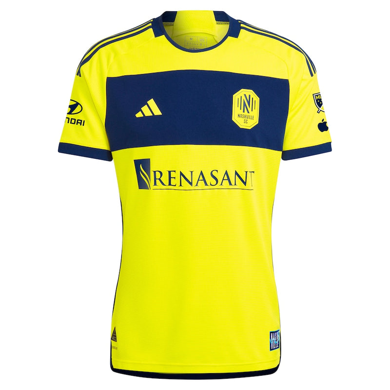 Jacob Shaffelburg Nashville SC adidas 2024 The 615 Kit Authentic Player Jersey - Yellow