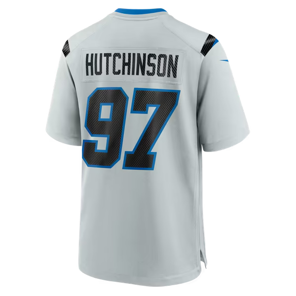 Aidan Hutchinson Detroit Lions Nike 2026 Rivalries Collection Game Jersey - Silver