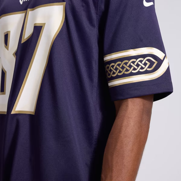 T.J. Hockenson Minnesota Vikings Nike 2026 Rivalries Collection Game Jersey - Purple