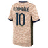 Ousmane Dembélé Paris Saint-Germain Jordan Brand  2023/24 Fourth Stadium  Player Jersey – Tan