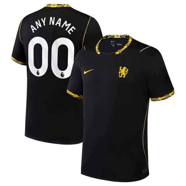 Chelsea Nike 2026/27 Away Stadium Replica Custom Jersey - Black