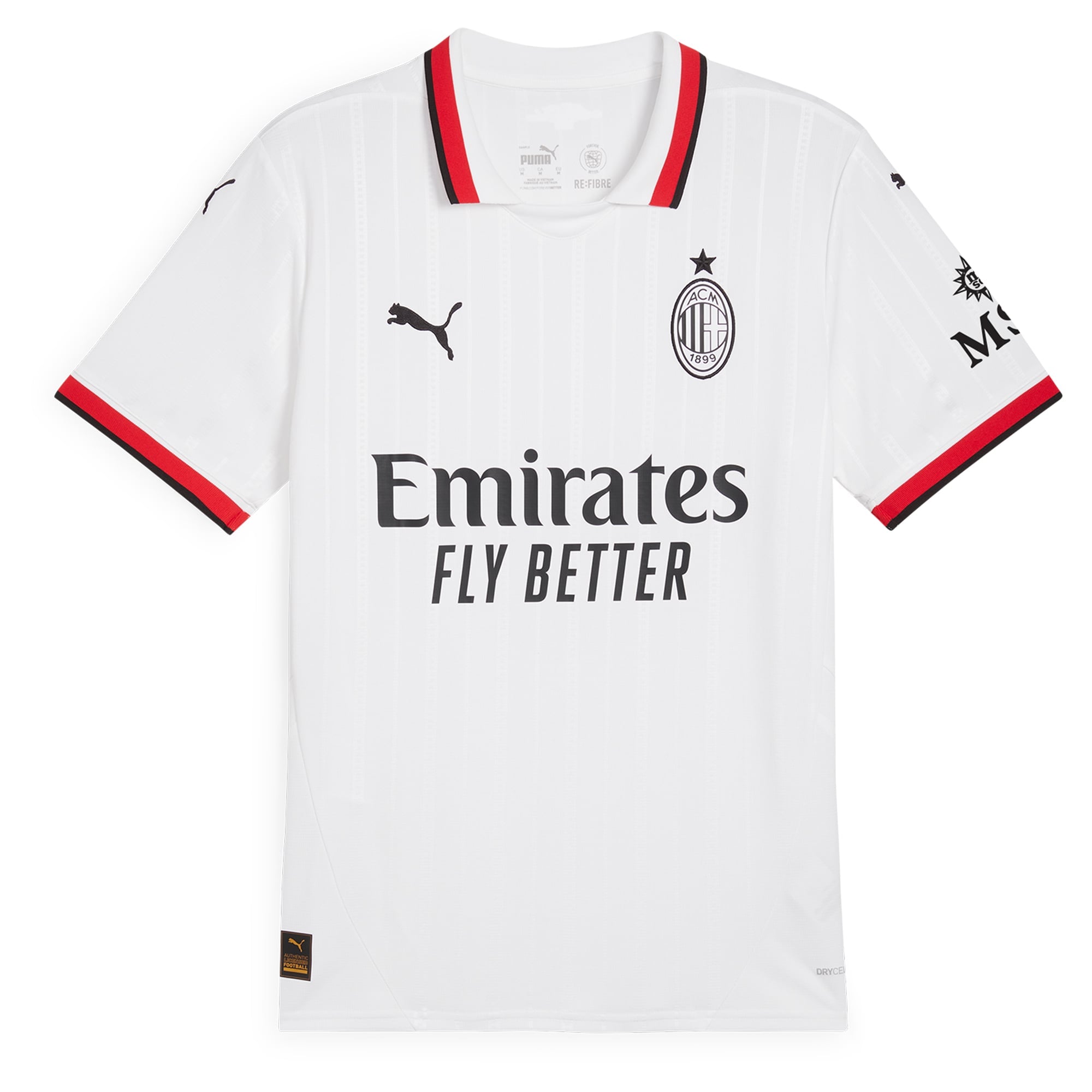 AC Milan Puma 2024/25 Away Custom Jersey - White