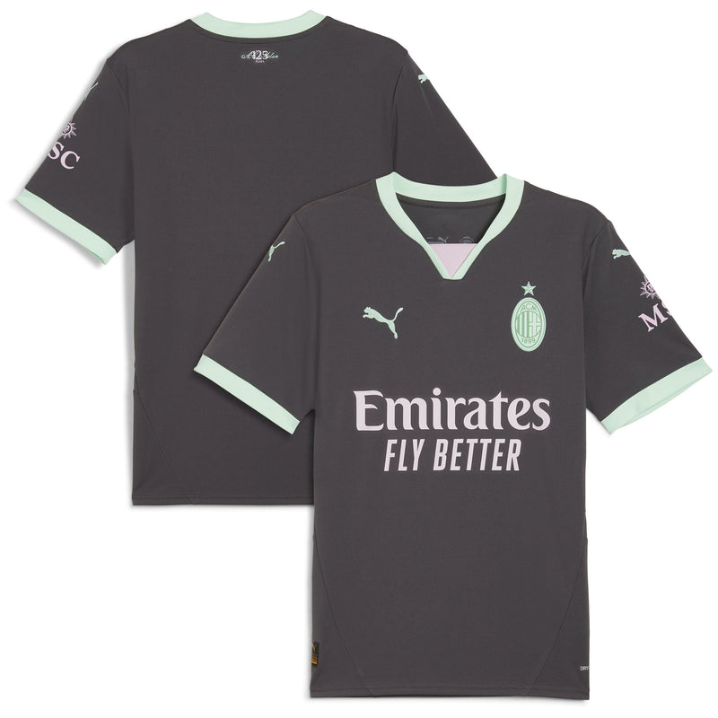 AC Milan Puma 2024/25 Third Custom Jersey - Charcoal