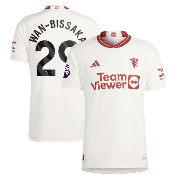 Aaron Wan-Bissaka Manchester United Adidas 2023/24 Third Player Jersey - White