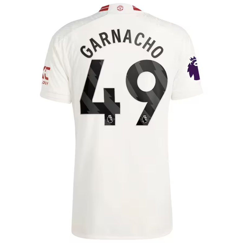 Alejandro Garnacho Manchester United Adidas 2023/24 Third Player Jersey - White