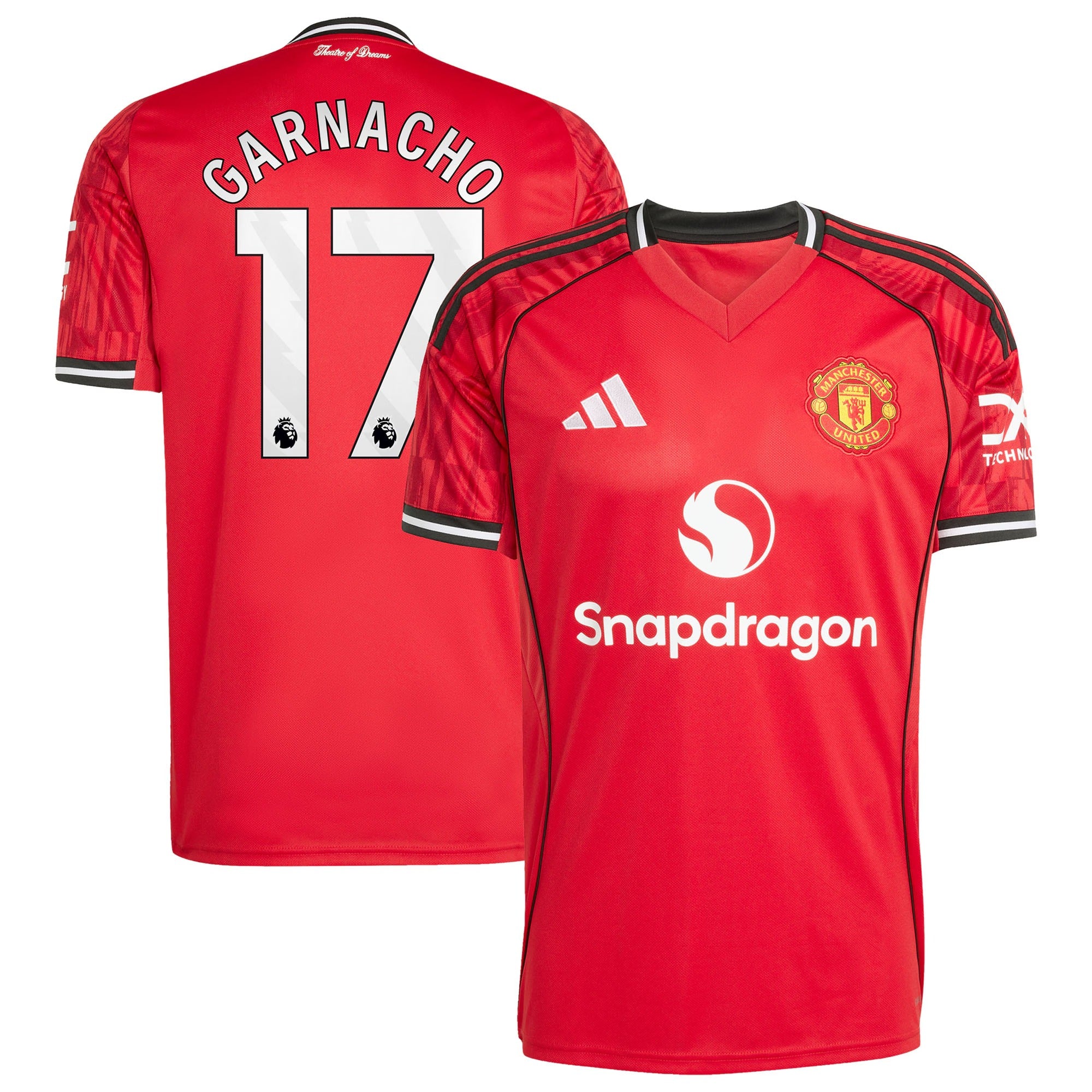 Alejandro Garnacho Manchester United adidas Home 2025/26 Player Jersey - Red - Jersey Teams World