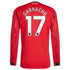 Alejandro Garnacho Manchester United adidas Home 2025/26 Player Long Sleeve Jersey - Red