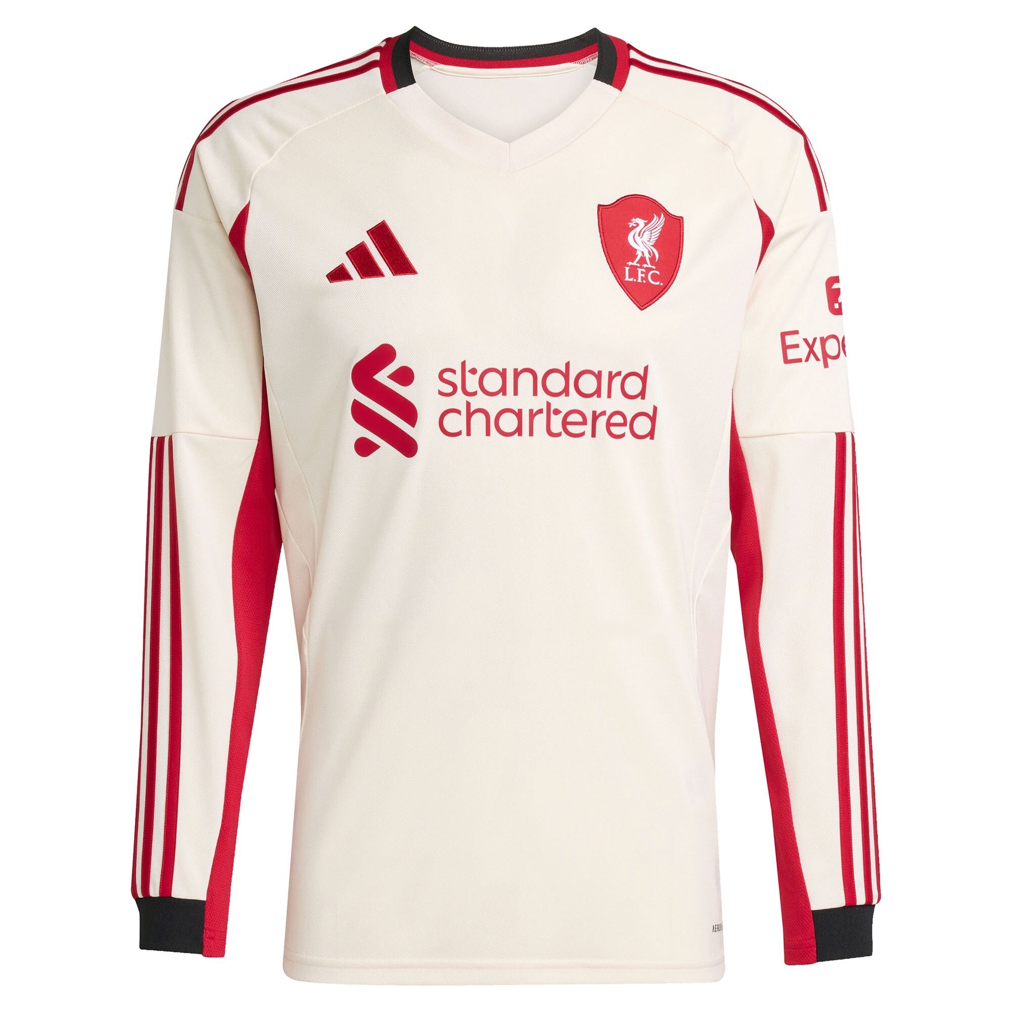 Alexis Mac Allister Liverpool adidas 2025/26 Away Long Sleeve Player Jersey - White
