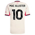 Alexis Mac Allister Liverpool adidas 2025/26 Away Player Jersey - White
