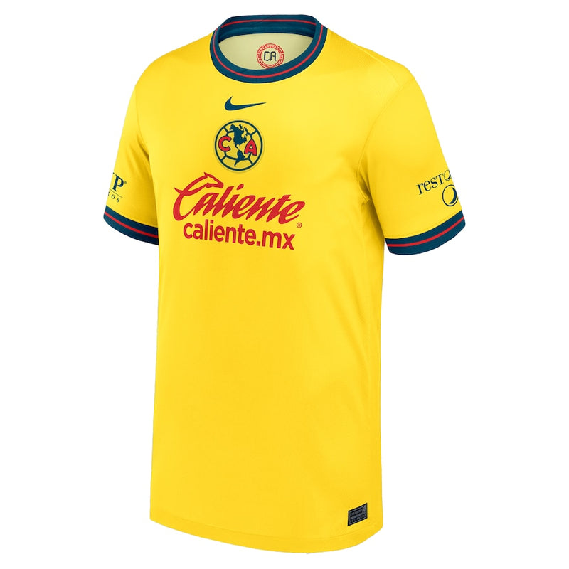 Álvaro Fidalgo Club America Nike 2024/25 Home Player Jersey - Yellow