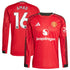 Amad Diallo Manchester United adidas Home 2025/26 Player Long Sleeve Jersey - Red - Jersey Teams World