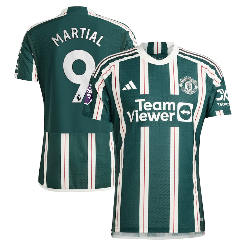 Anthony Martial Manchester United Adidas 2023/24 Away Player Jersey - Green