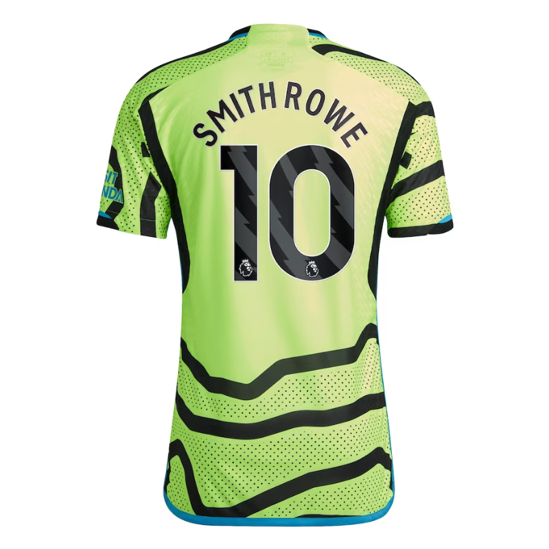 Arsenal Away Shirt 2023-24 with Smith Rowe 10 printing Jersey - Yellow