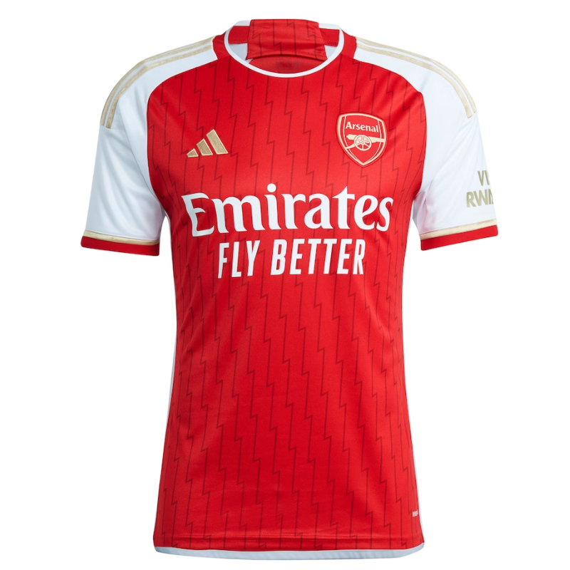 Arsenal Team 2023-24 with Gabriel 6 printing Jersey - Red - Jersey Teams World