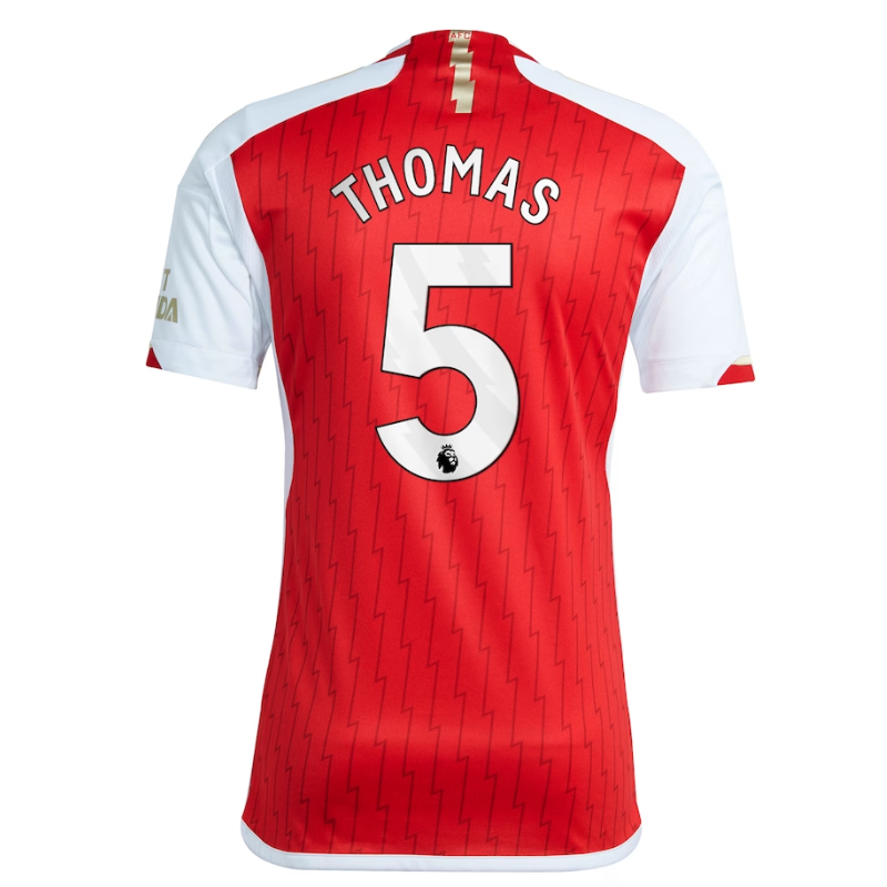 Arsenal Team 2023-24 with Thomas 5 printing Jersey - Red - Jersey Teams World