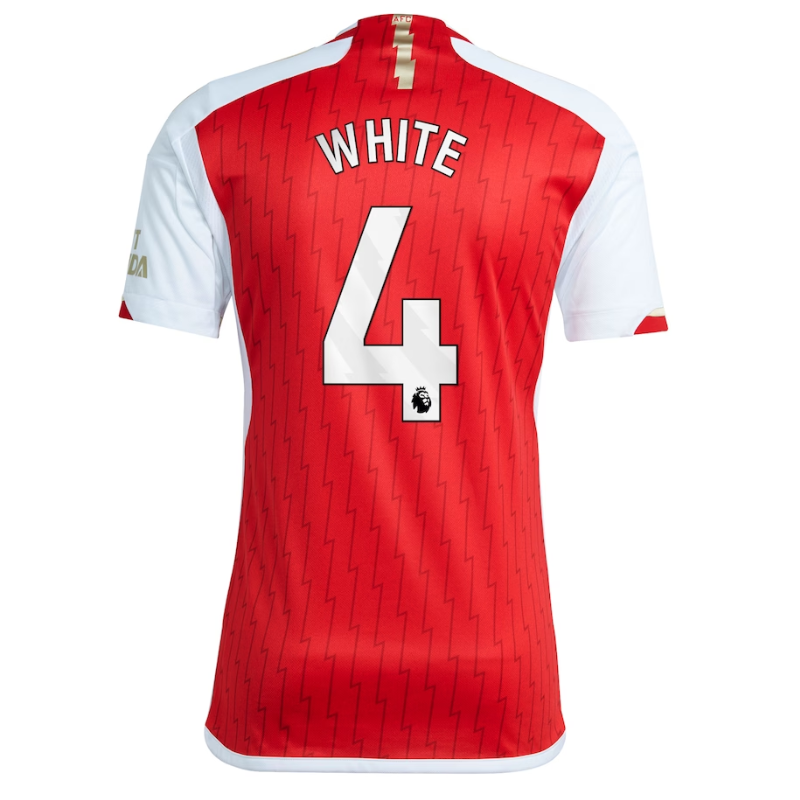 Arsenal Team 2023-24 with White 4 printing Jersey - Red - Jersey Teams World