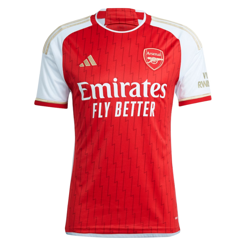 Arsenal Team 2023-24 with White 4 printing Jersey - Red - Jersey Teams World