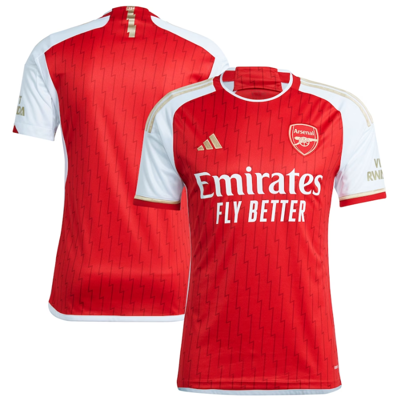 Arsenal Team Home Shirt 2023-24 Custom Jersey - Red - Jersey Teams World